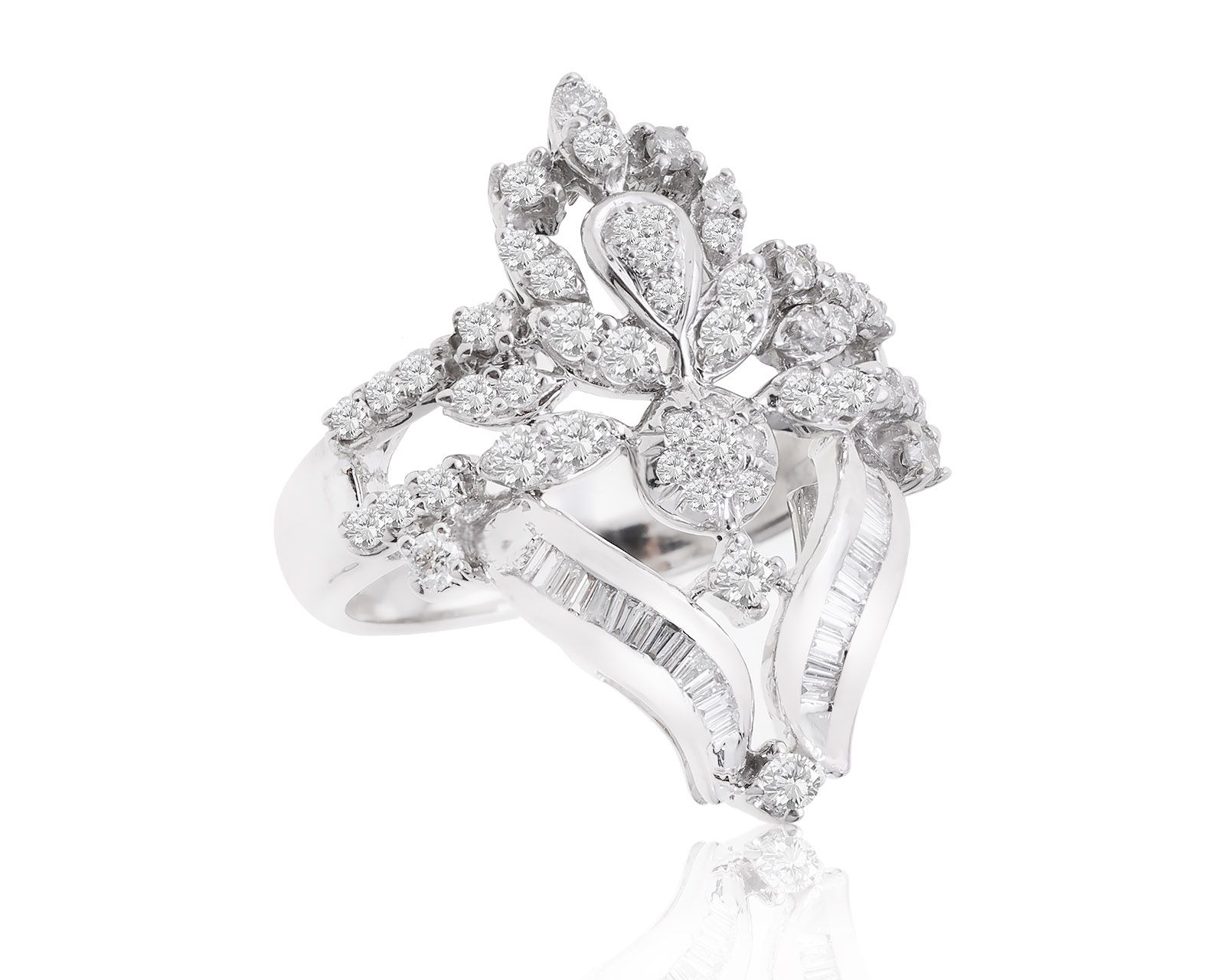 Восхитительное золотое кольцо с бриллиантами 0.92ct 200922/9