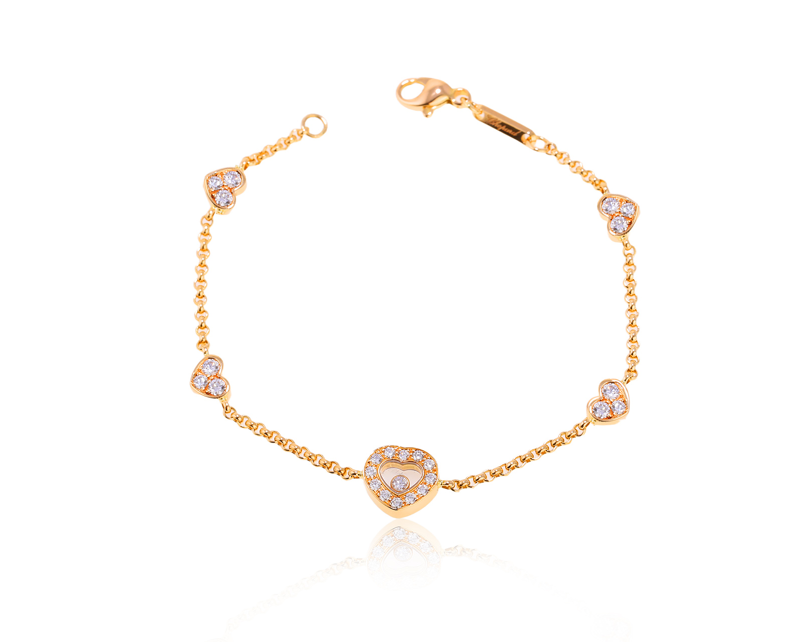 Оригинальный золотой браслет Chopard Happy Diamonds Heart 290725/4 Оригинальный золотой браслет Chopard Happy Diamonds Heart 290725/4