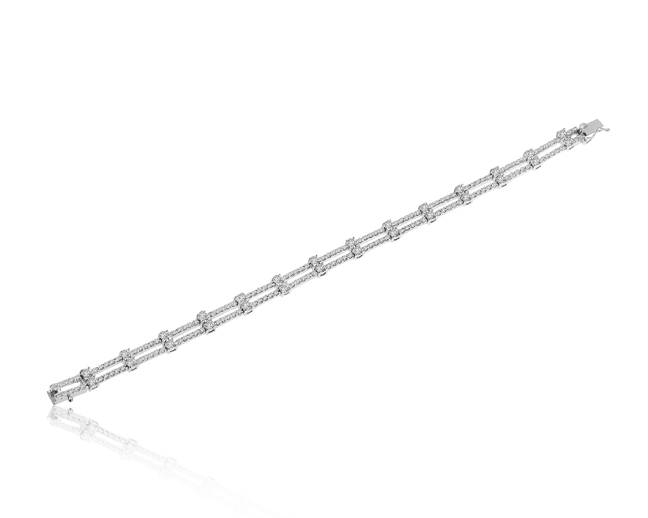 Роскошный золотой браслет с бриллиантами 4.46ct 190121/3