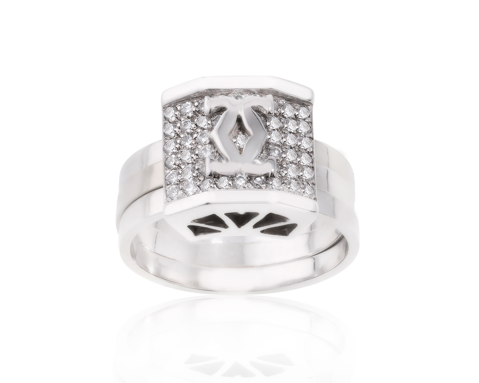Золотое кольцо с бриллиантами 0.47ct 030624/4