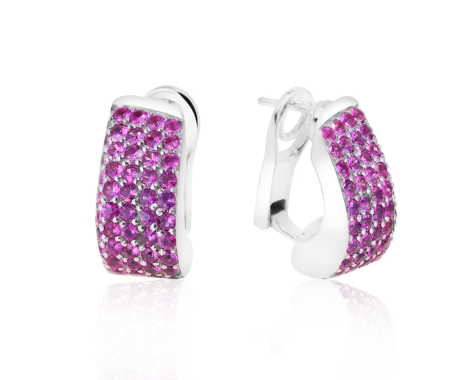 Оригинальные золотые серьги с сапфирами 3.23ct Roberto Coin