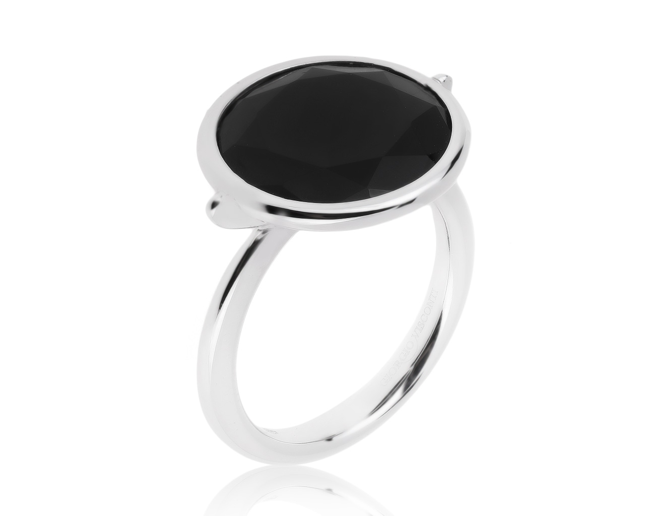 Оригинальное золотое кольцо с ониксом 4.50ct Giorgio Visconti 140920/3