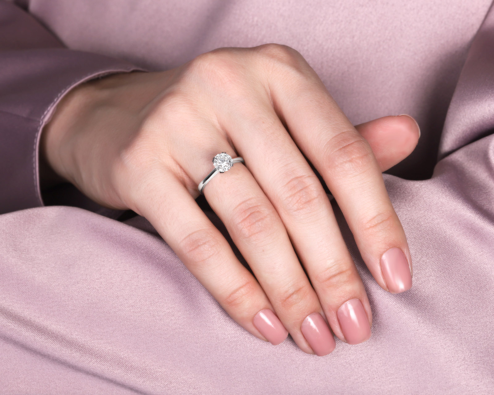 Оригинальное золотое кольцо с бриллиантом 1.01ct Crivelli