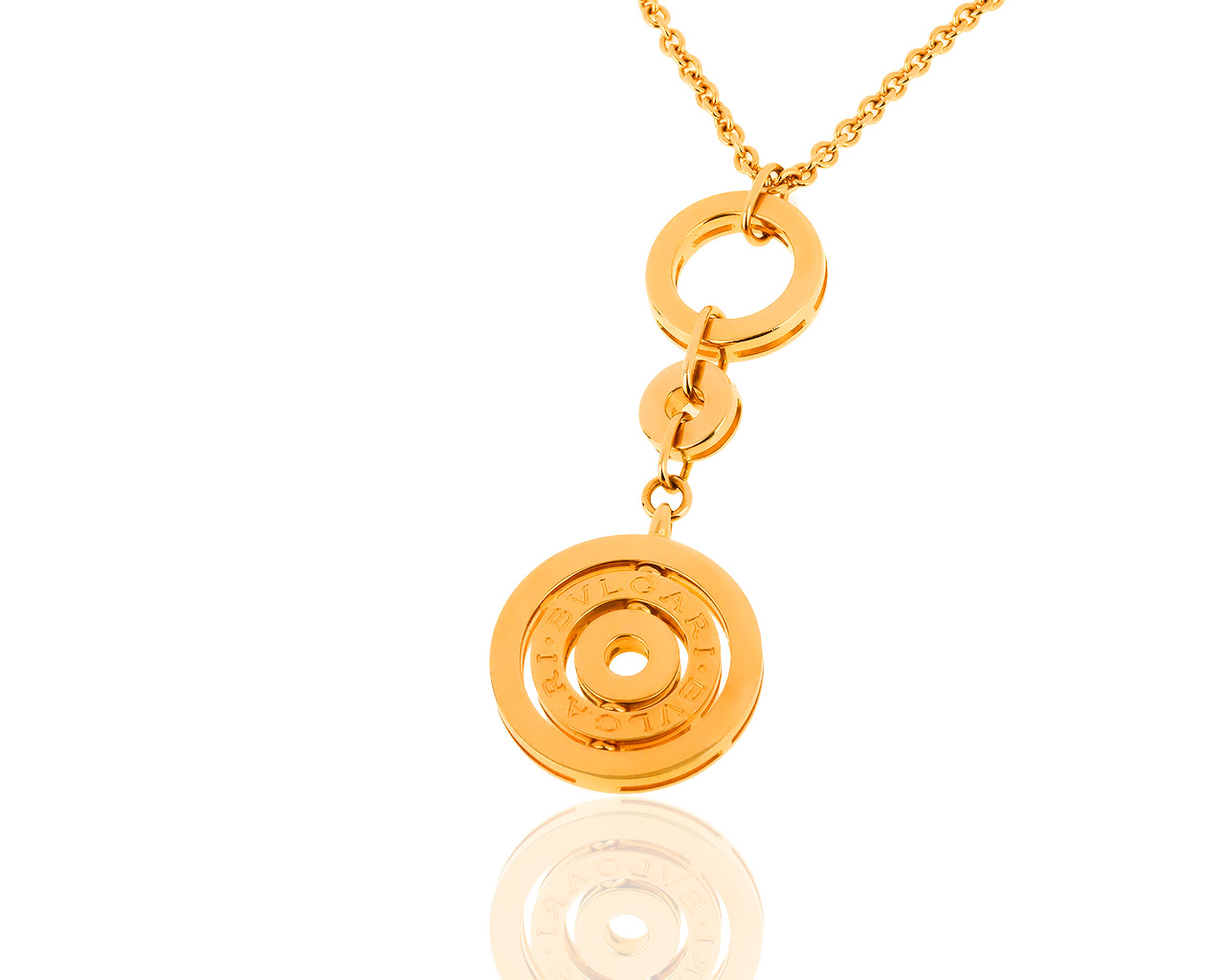 Изысканное золотое колье Bvlgari Cerchi Astrale 260319/14