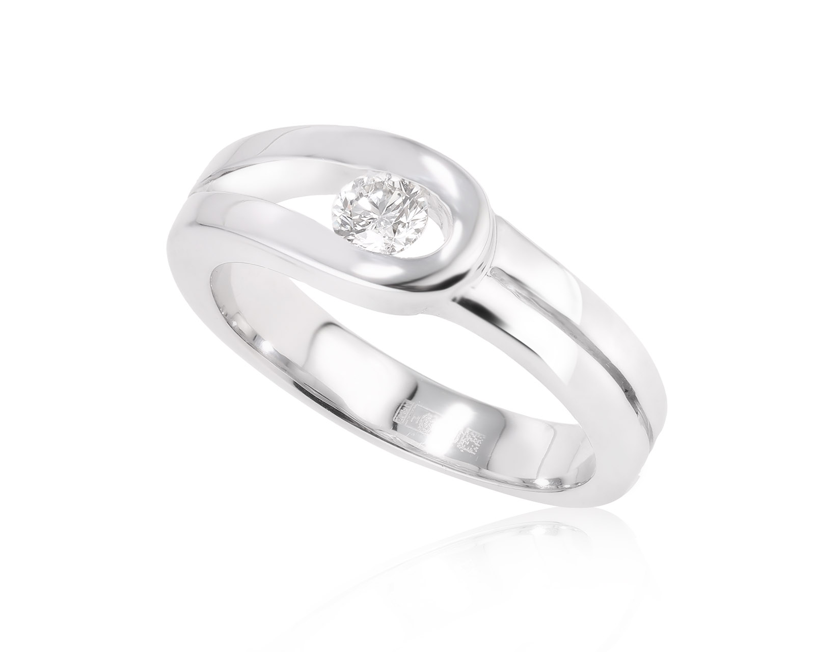 Золотое кольцо с бриллиантом 0.25ct 051024/10