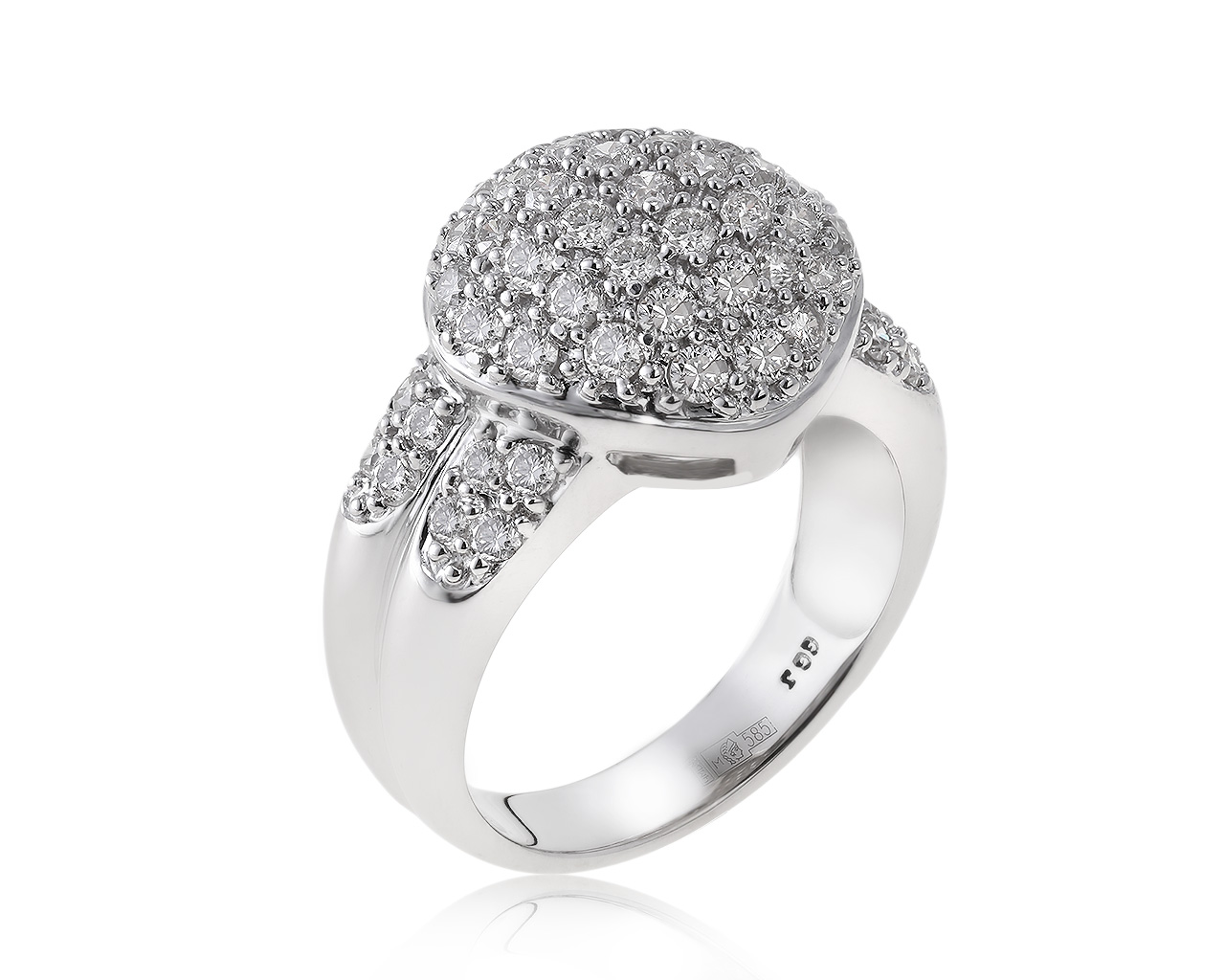 Шикарное золотое кольцо с бриллиантами 1.00ct 140221/7 Шикарное золотое кольцо с бриллиантами 1.00ct 140221/7