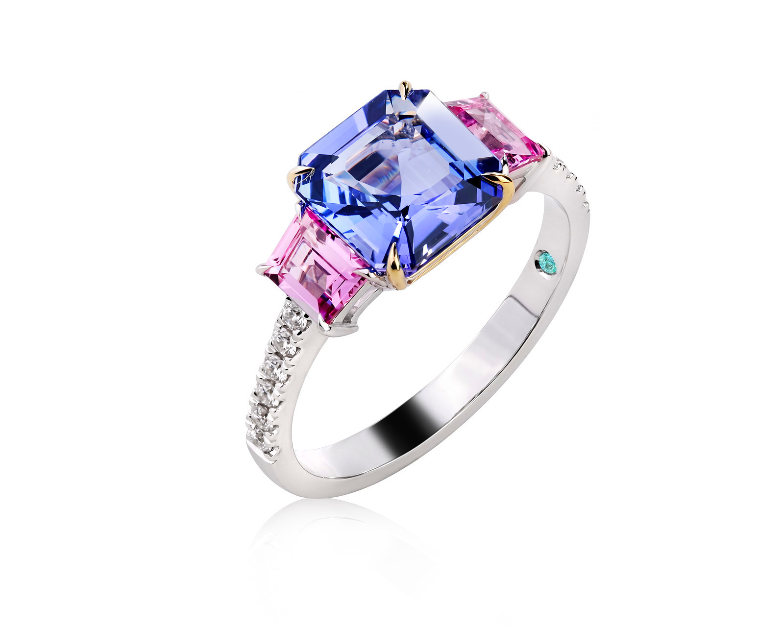 Золотое кольцо с танзанитом 2.34ct Evgeny Matveev 230726/Б334
