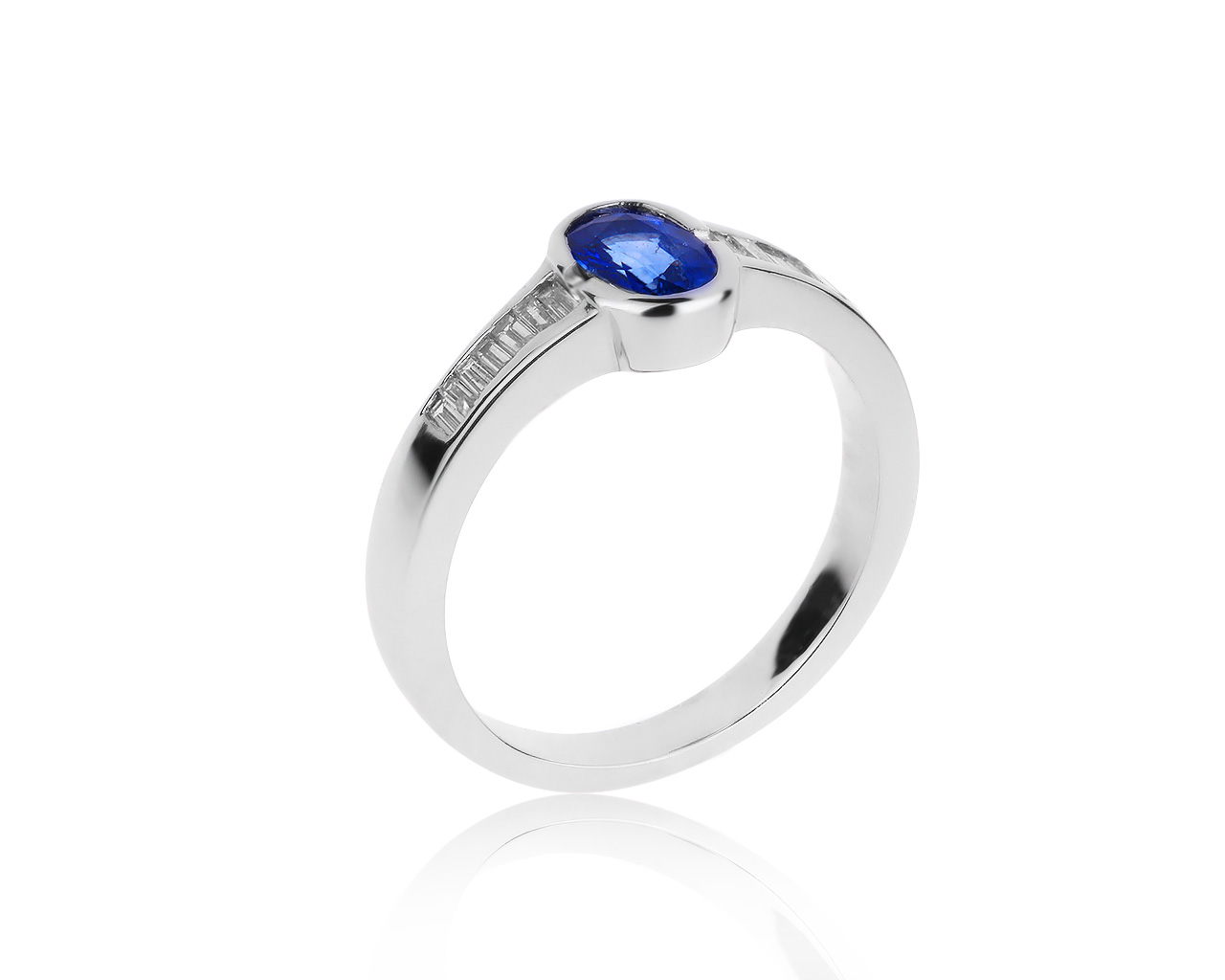 Оригинальное золотое кольцо с сапфиром 0.68ct Zen 091019/7