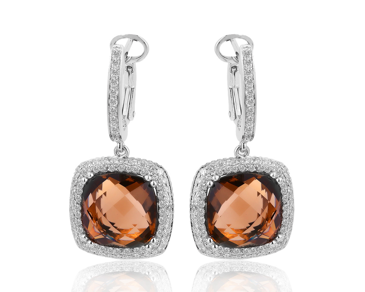 Золотые серьги с бриллиантами 0.60ct Roberto Bravo 210119/1