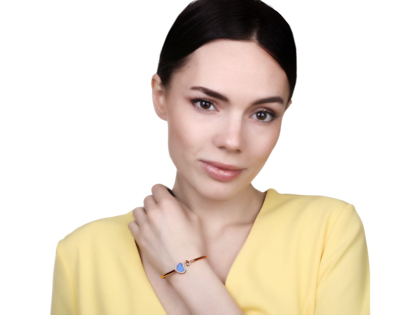 Оригинальный золотой браслет с опалом Chopard