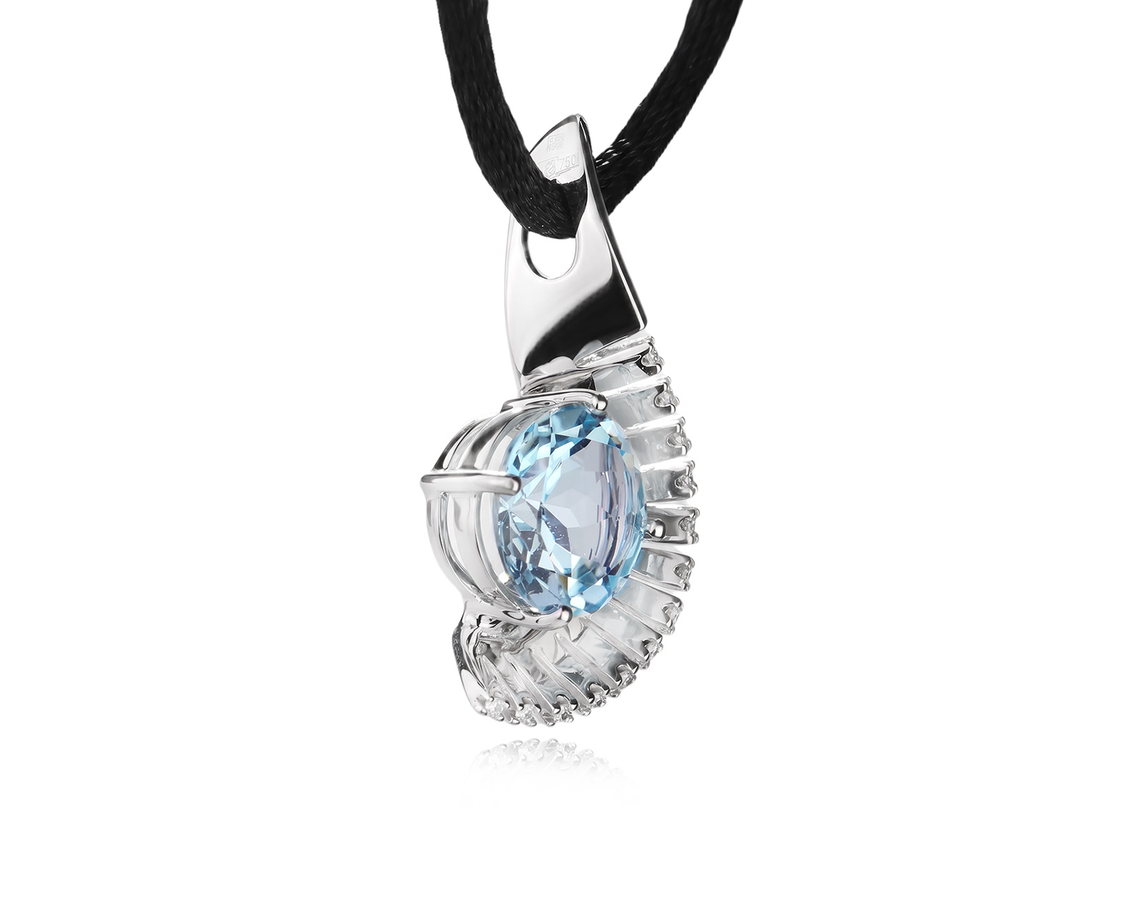 Оригинальный золотой кулон Bernhard H. Mayer Jazzy Blue Topaz