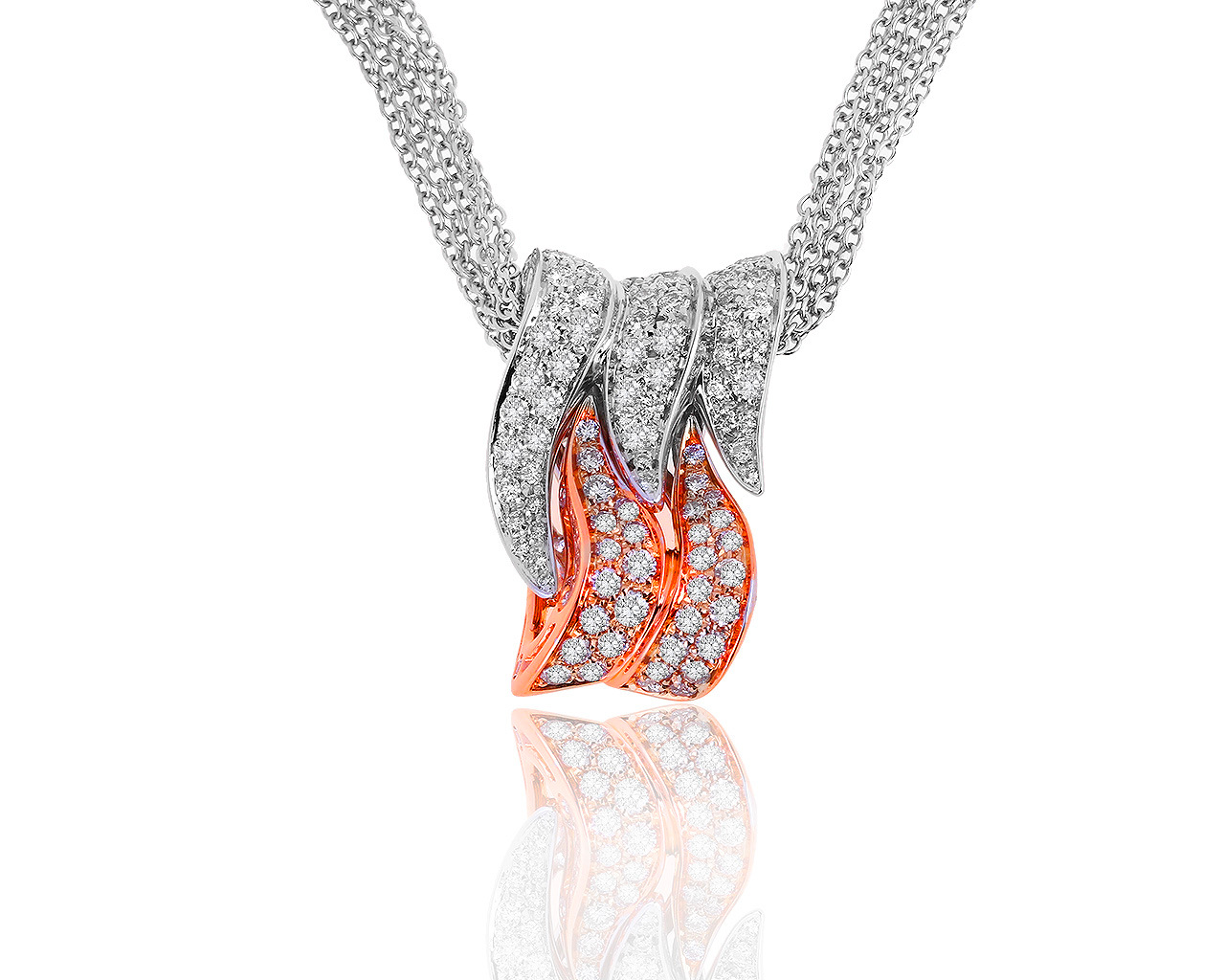 Оригинальный золотой кулон с бриллиантами 2.87ct Della Riva 121019/11 Оригинальный золотой кулон с бриллиантами 2.87ct Della Riva 121019/11