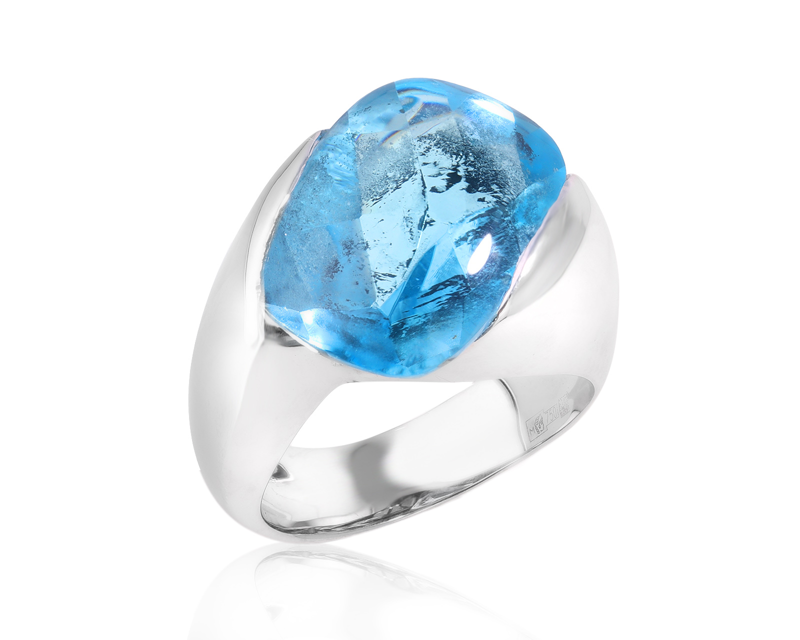Золотое кольцо с топазом 12.20ct 031224/7 Золотое кольцо с топазом 12.20ct 031224/7