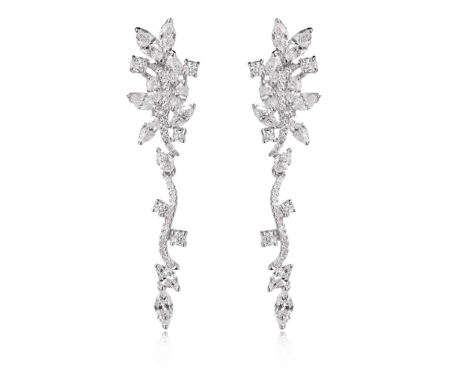 Золотые серьги с бриллиантами 5.02ct Evgeny Matveev 310126/3