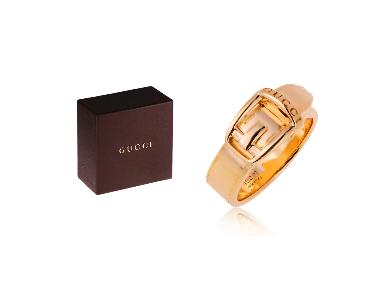 Оригинальное золотое кольцо Gucci