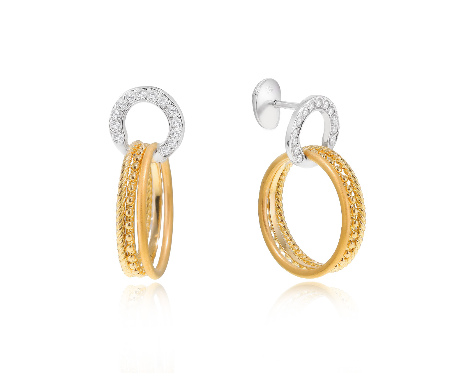 Оригинальные золотые серьги Carrera y Carrera Melodia 010224/4