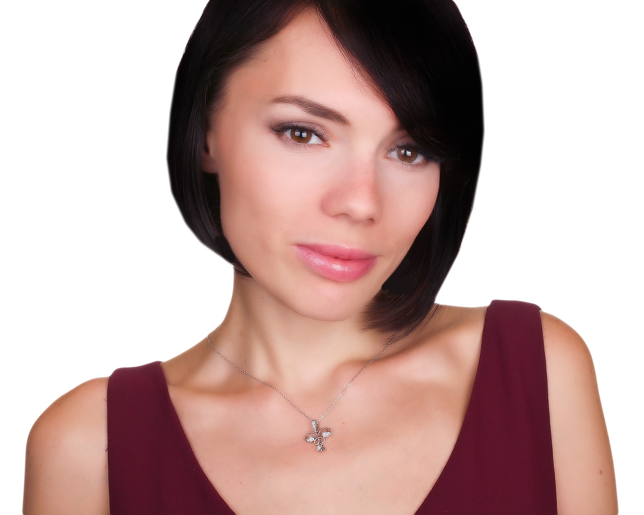 Волшебный золотой кулон с бриллиантами 0.34ct