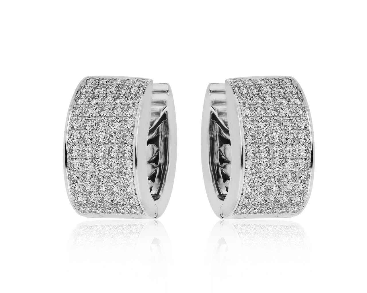 Оригинальные золотые серьги с бриллиантами 3.10ct Chopard 100820/16