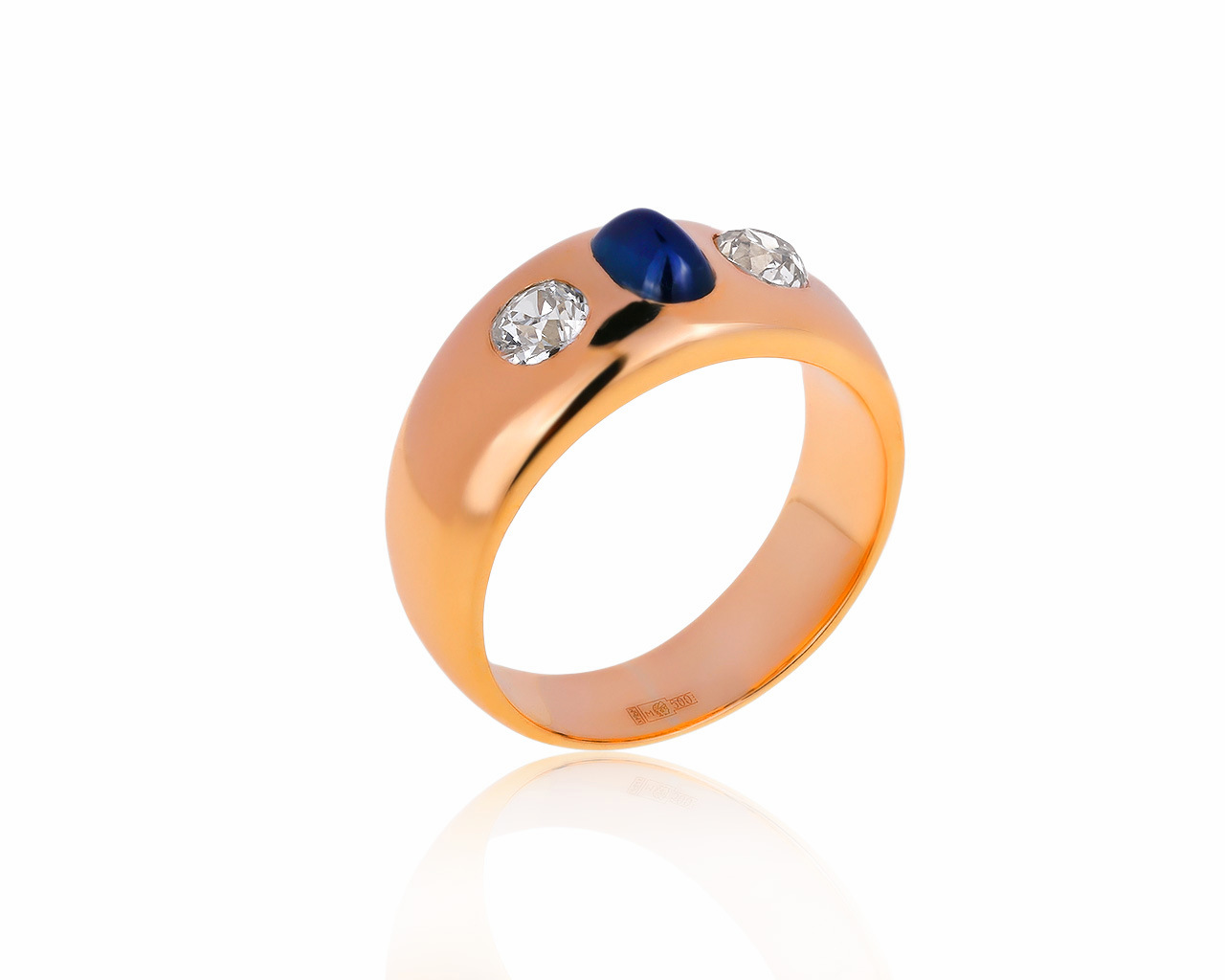 Великолепное золотое кольцо с сапфиром 0.52ct 301219/8