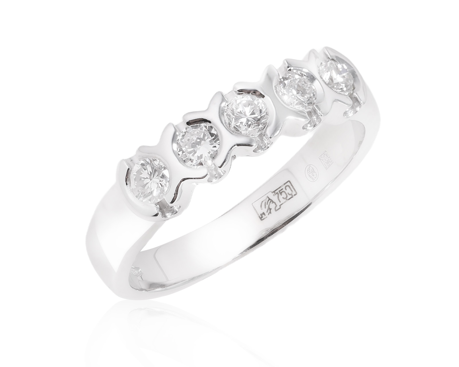 Золотое кольцо с бриллиантами 0.35ct 270725/2