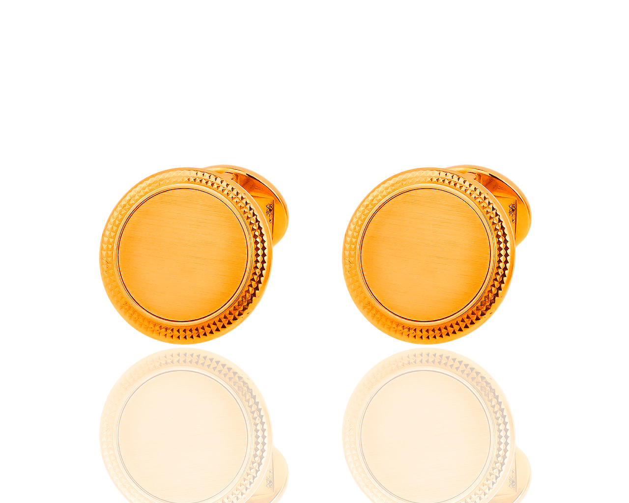 Оригинальные золотые запонки Patek Philippe Calatrava 201116/1