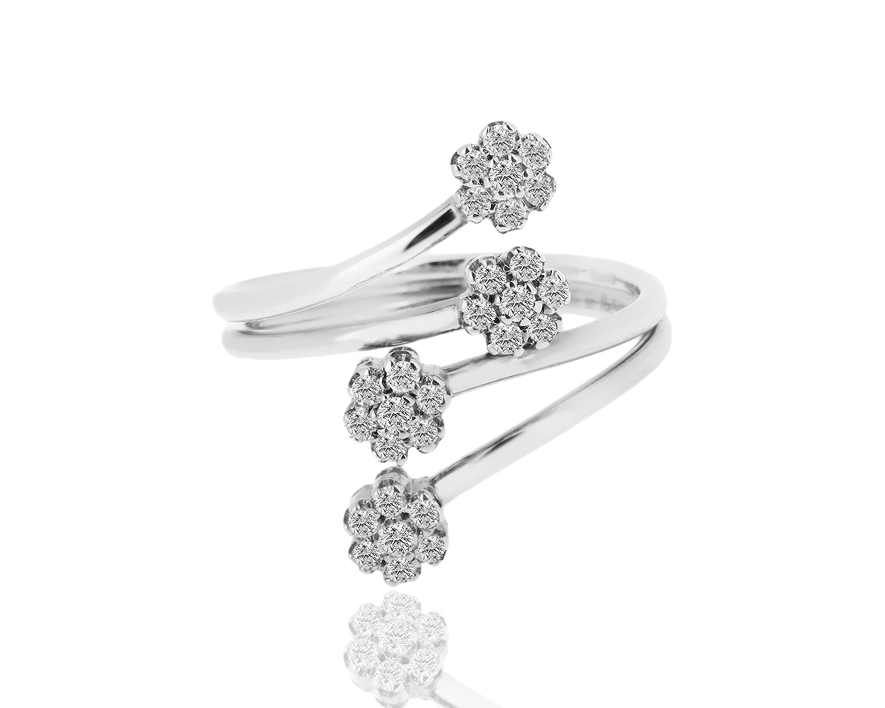 Золотое кольцо с бриллиантами 0.32ct Alfieri&St.John 221117/1