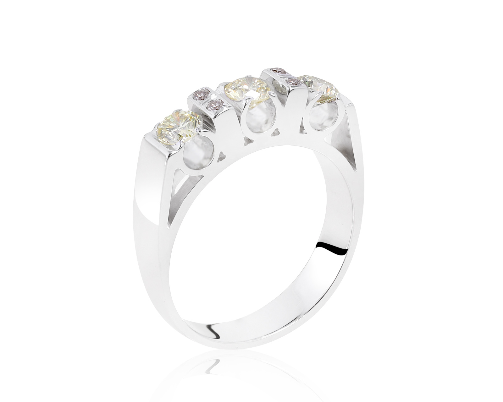 Богатое золотое кольцо с бриллиантами 0.56ct 011221/8