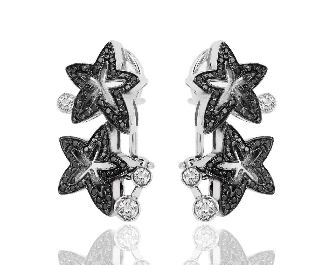 Оригинальные золотые серьги с бриллиантами 0.82ct Stefan Hafner 290119/4