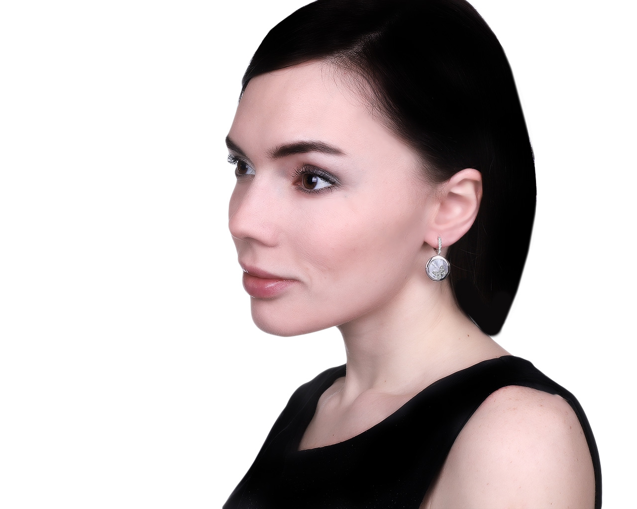 Оригинальные золотые серьги с бриллиантами 0.25ct Carrera y Carrera