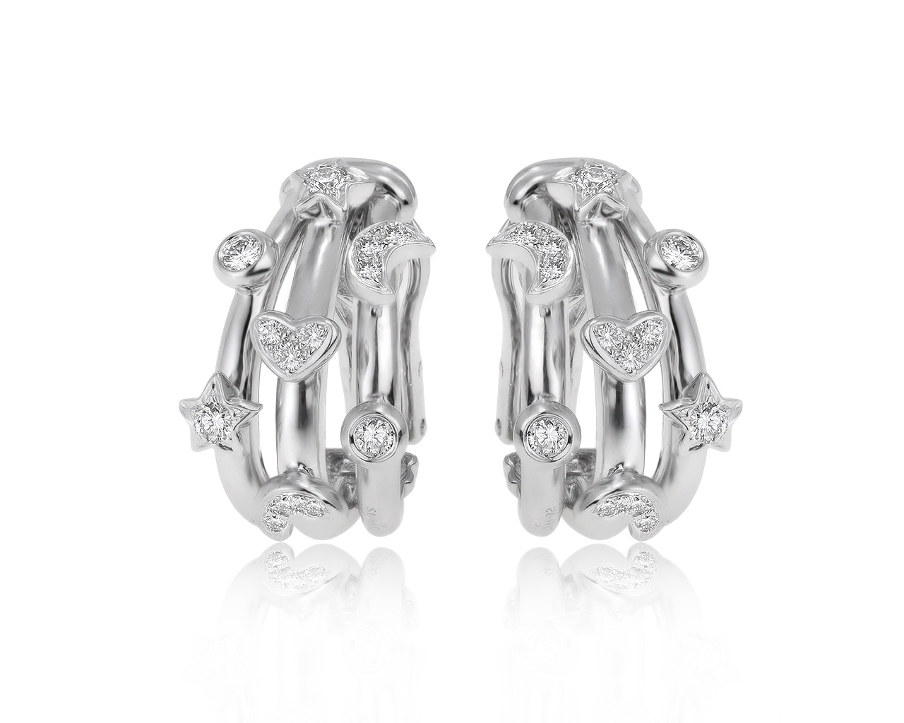 Оригинальные золотые серьги с бриллиантами Adler 190121/5