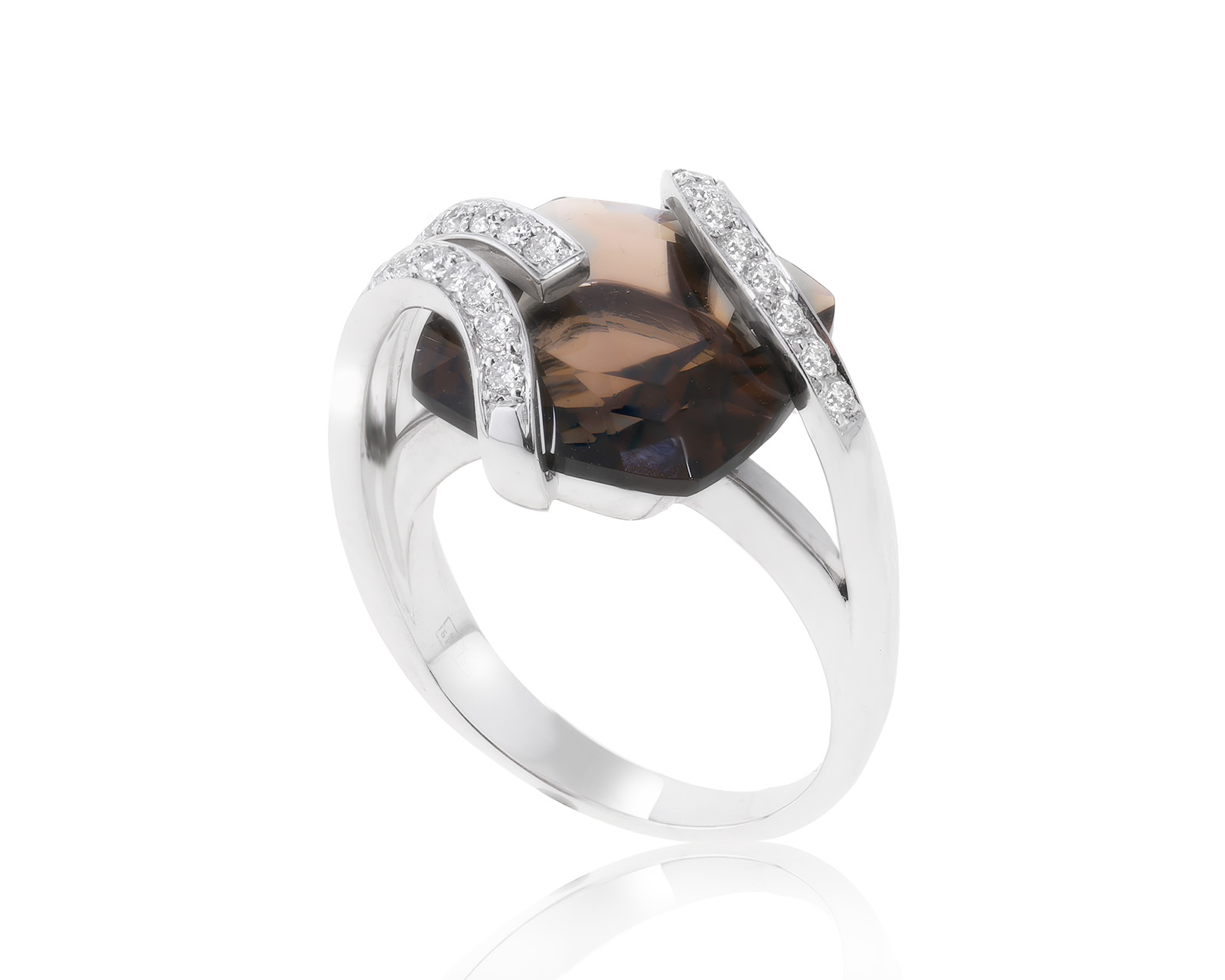 Оригинальное золотое кольцо с кварцем 6.20ct Feraud 260323/4 Оригинальное золотое кольцо с кварцем 6.20ct Feraud 260323/4