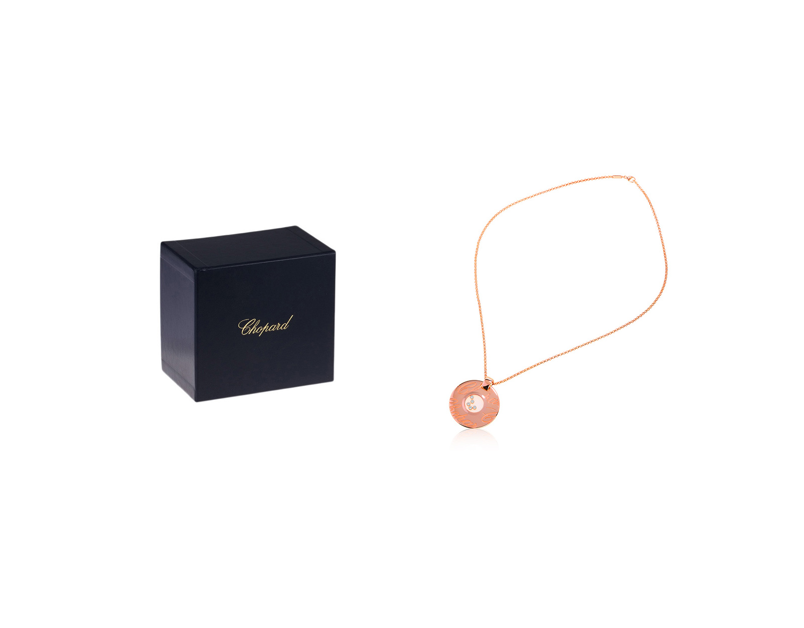 Оригинальный золотой кулон Chopard Chopadissimo