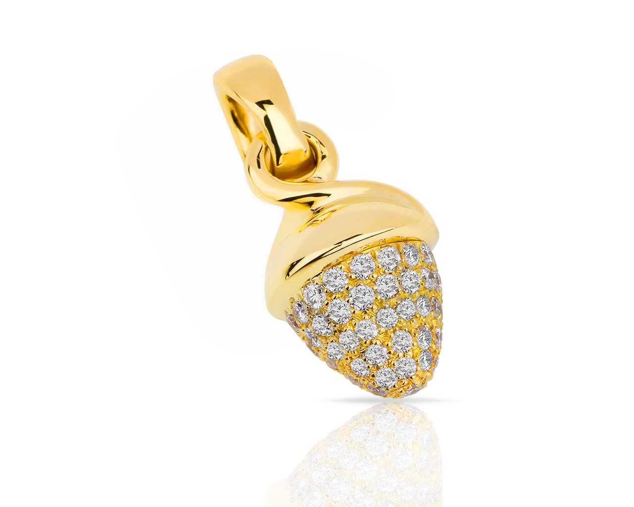 Идеальный золотой кулон с бриллиантами 1.05ct Tamara Comolli 100318/2