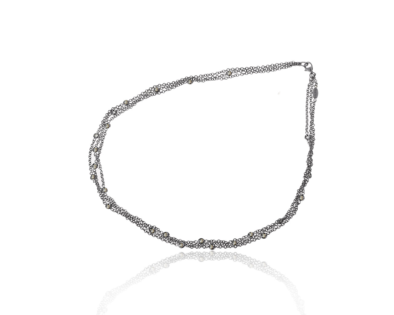 Оригинальное золотое колье с бриллиантами 1.01ct Paolo Piovan