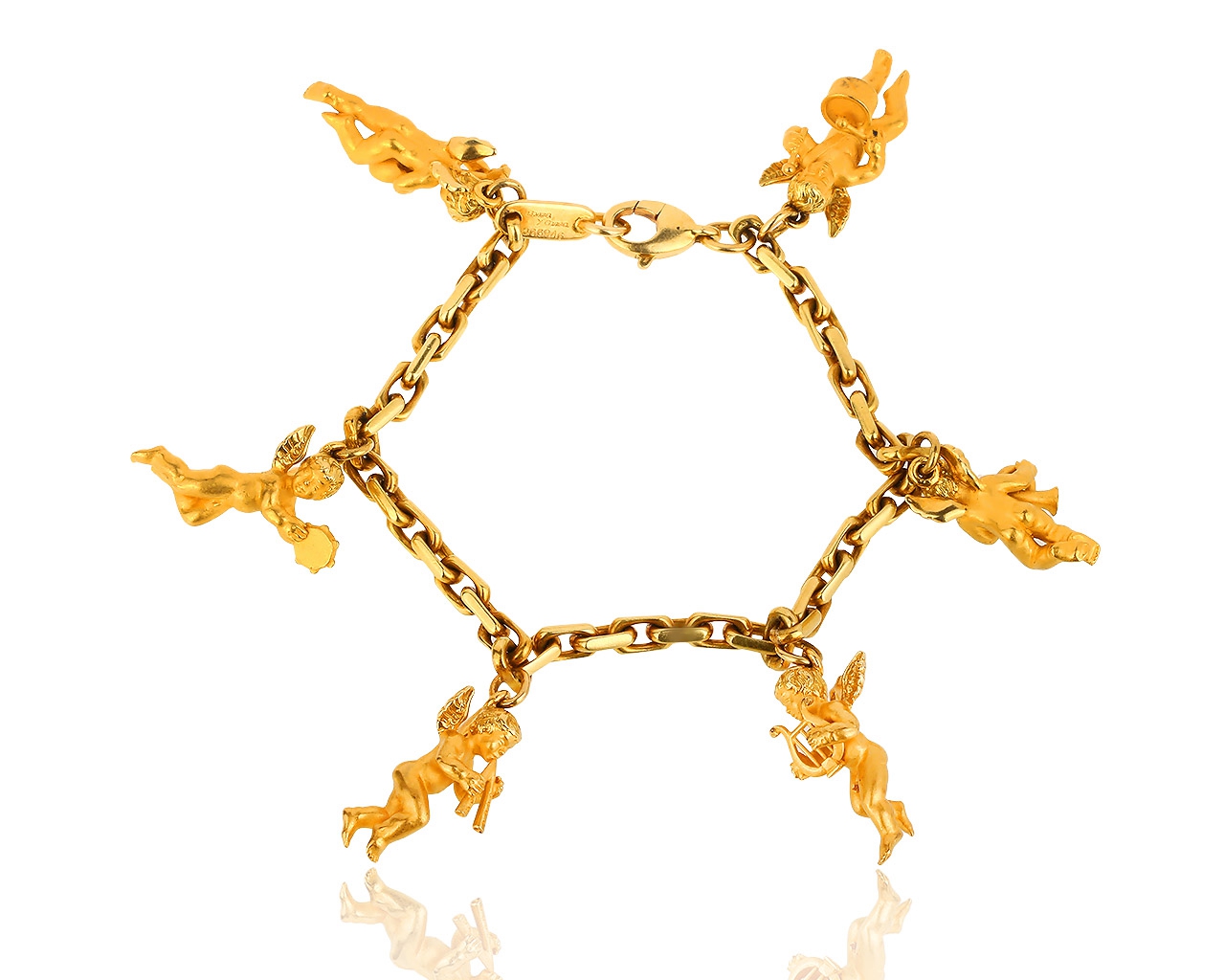 Изящный золотой браслет Carrera y Carrera Baby Angels
