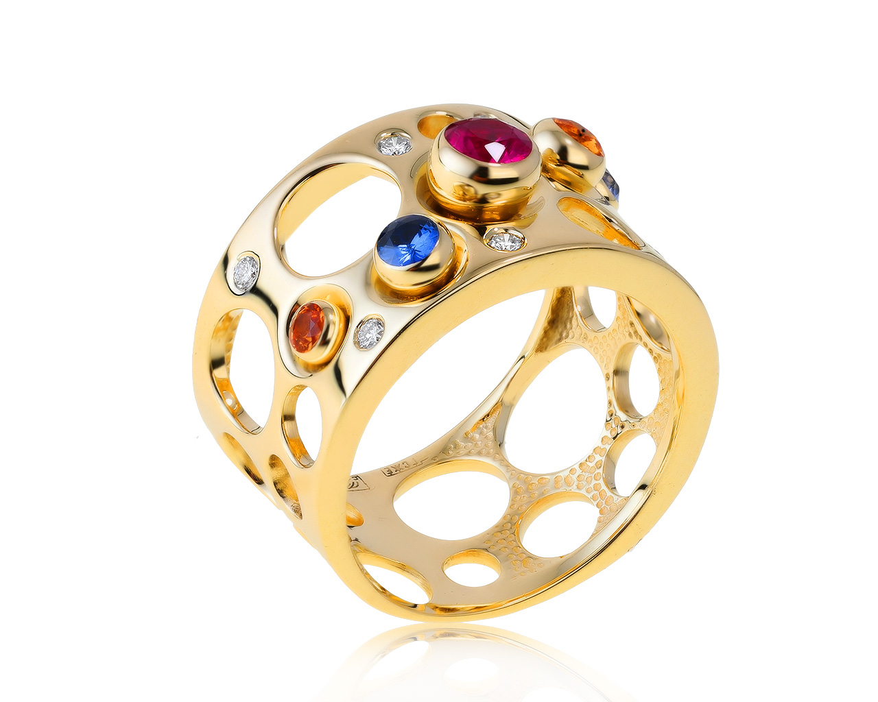 Потрясающее золотое кольцо с рубином 0.32ct 090421/10