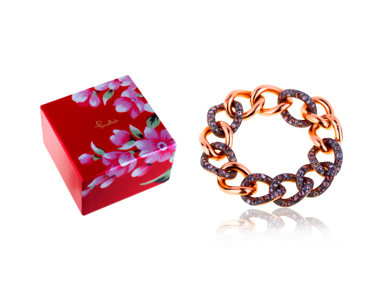 Оригинальный золотой браслет с бриллиантами 8.72ct Pomellato