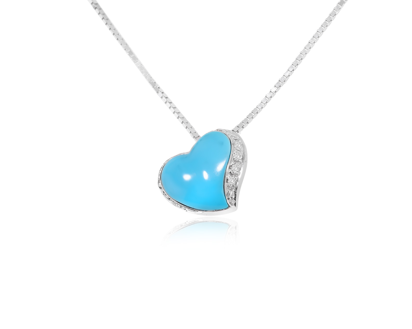 Оригинальное золотое колье с бирюзой 2.70ct Leo Pizzo 200324/17