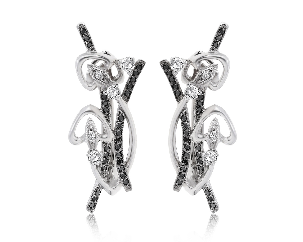 Превосходные золотые серьги с бриллиантами 0.71ct 260221/6