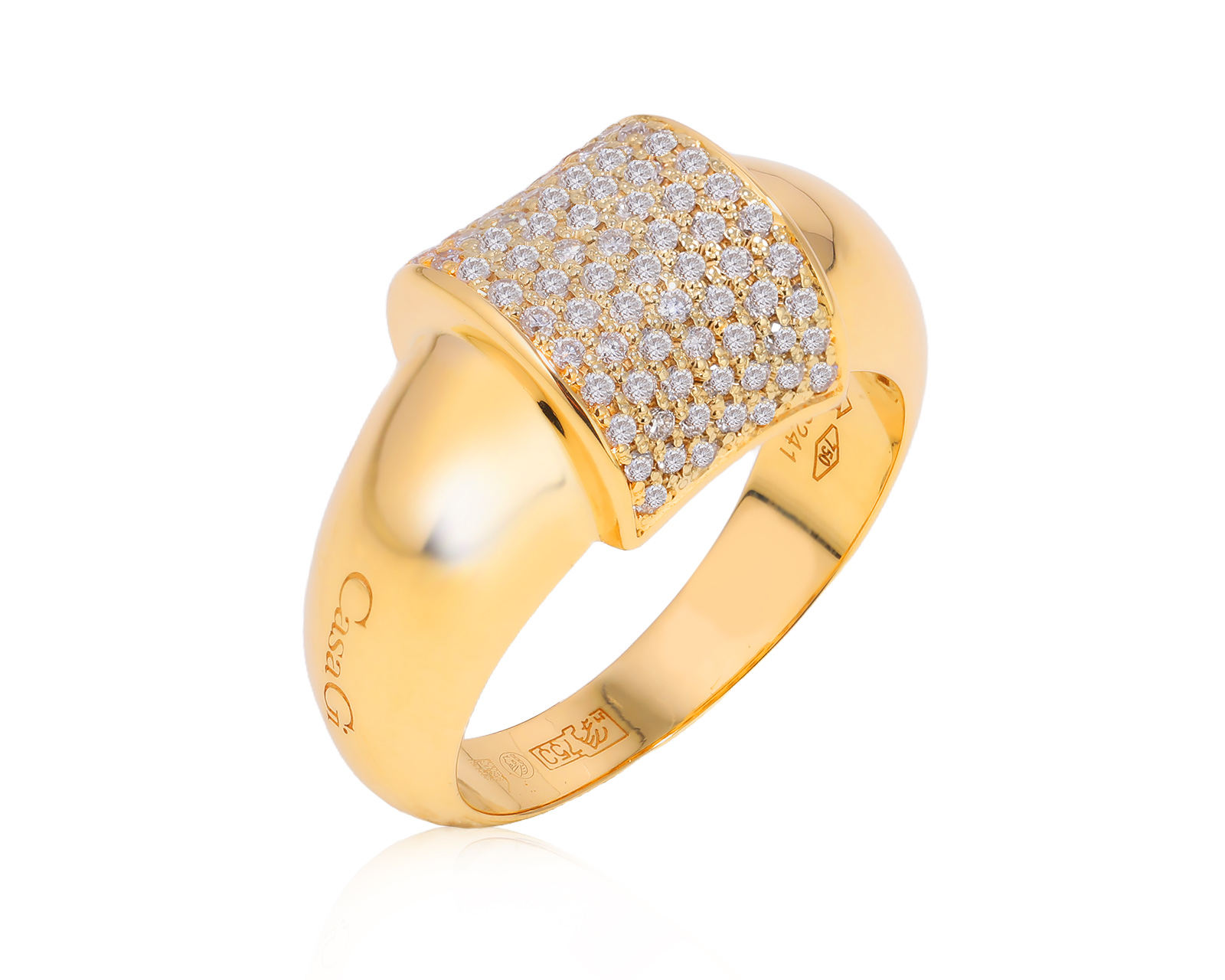 Оригинальное золотое кольцо с бриллиантами 0.40ct Casa Gi 990065/3
