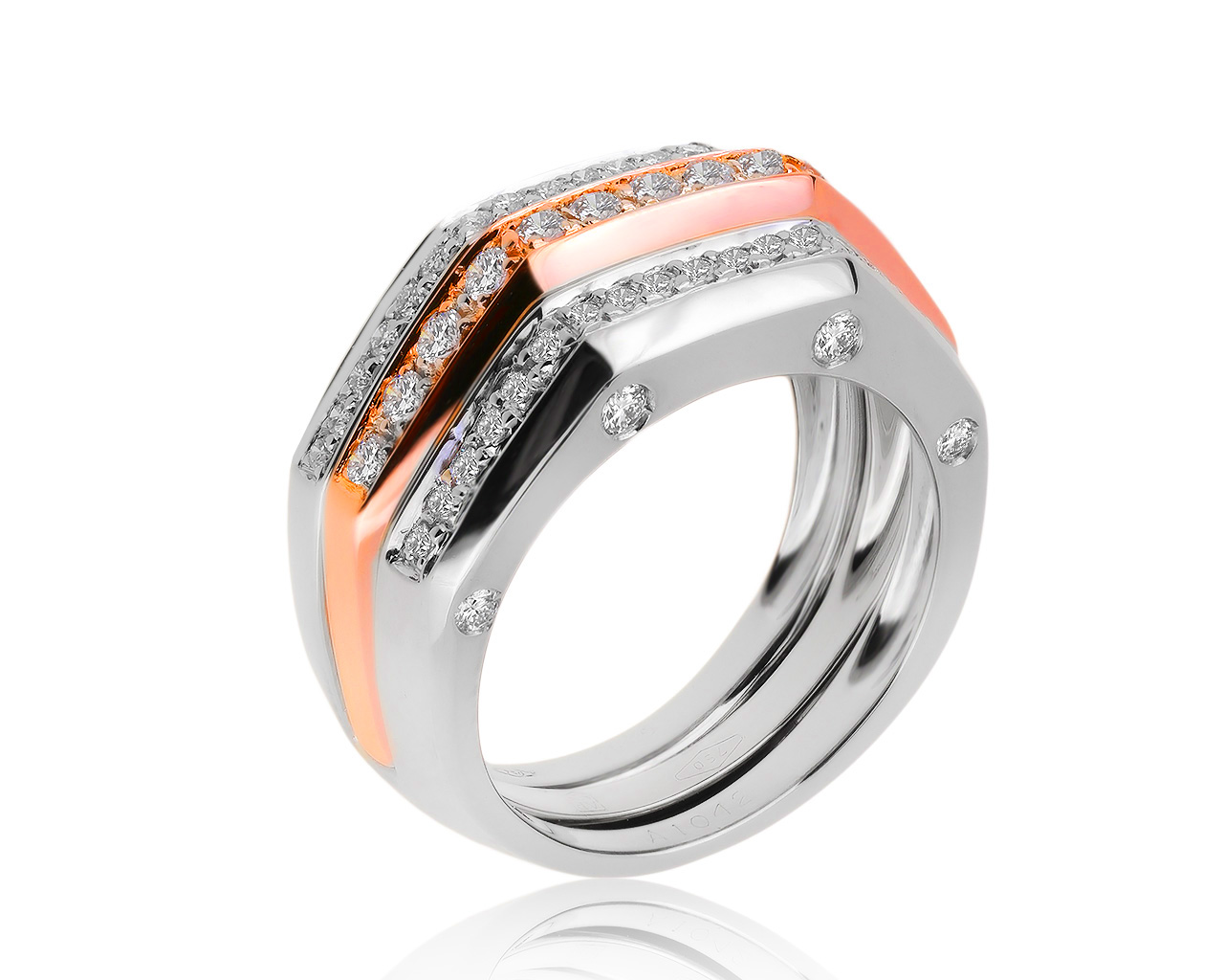 Оригинальное золотое кольцо с бриллиантами 0.67ct Audemars Piguet