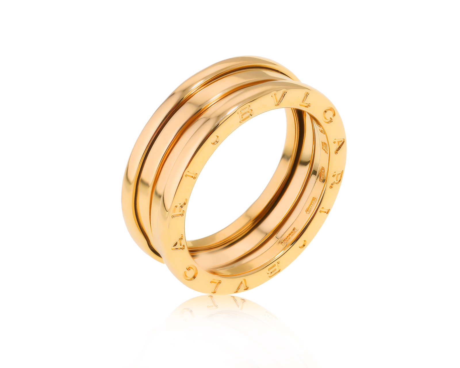 Оригинальное золотое кольцо Bvlgari B.Zero1