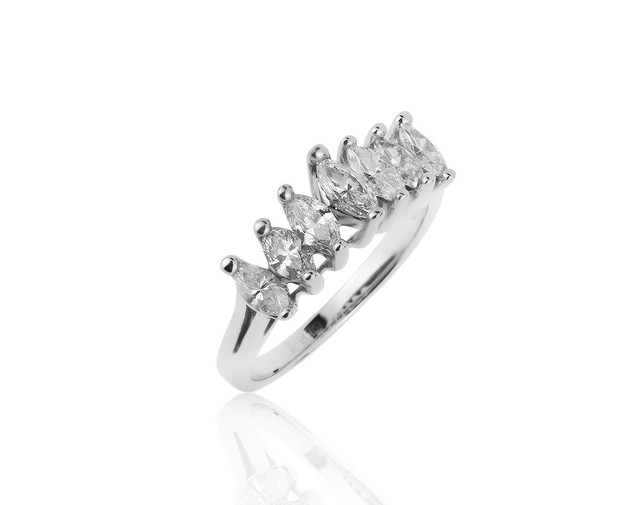 Шикарное золотое кольцо с бриллиантами 0.87ct 101119/7