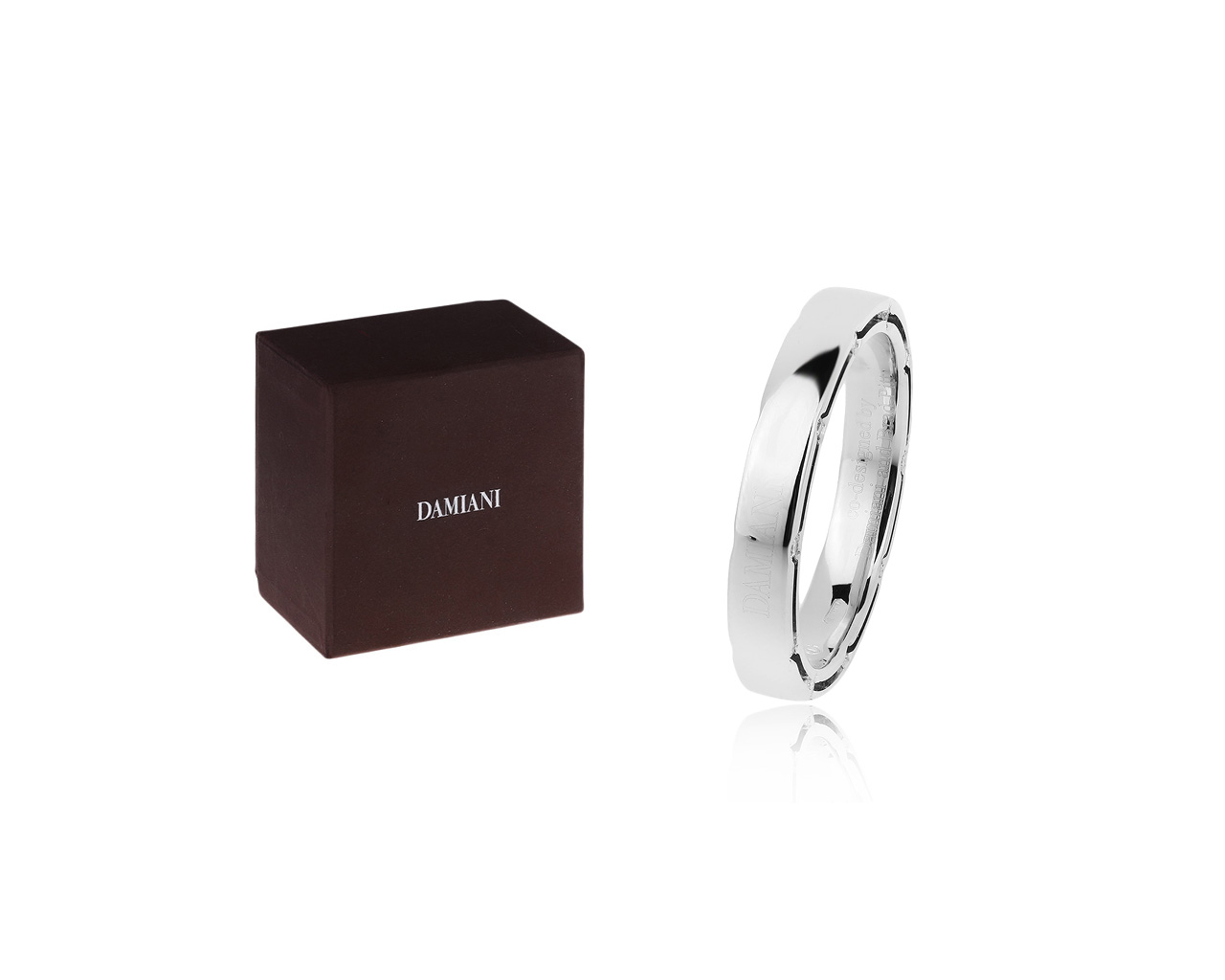 Оригинальное золотое кольцо с бриллиантами 0,18ct Damiani D.Side