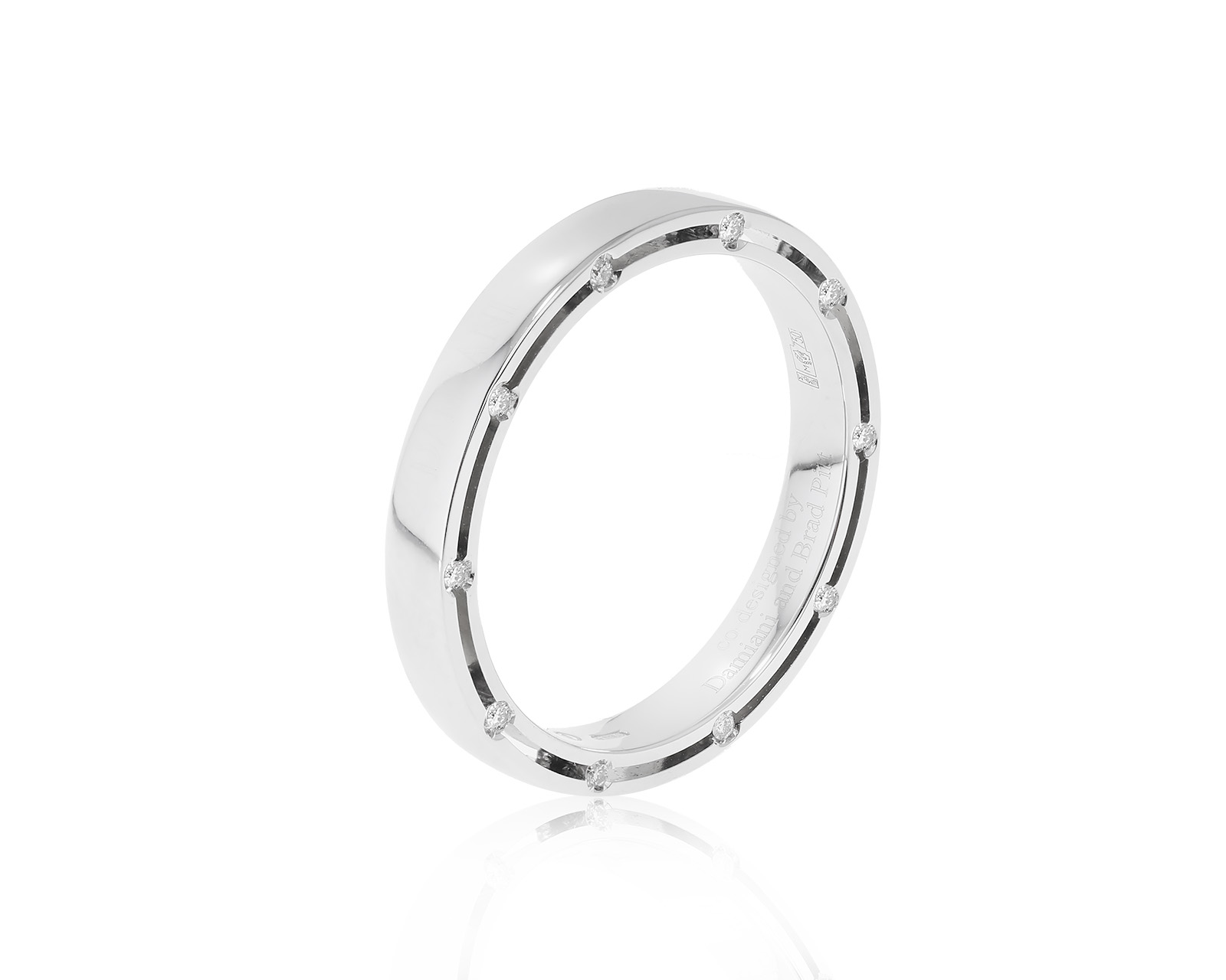 Оригинальное золотое кольцо Damiani D.Side 080722/5 Оригинальное золотое кольцо Damiani D.Side 080722/5