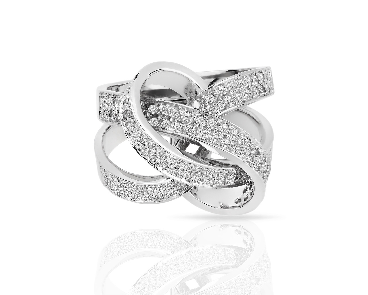 Золотое кольцо с бриллиантами 0.74ct Franco Fontana