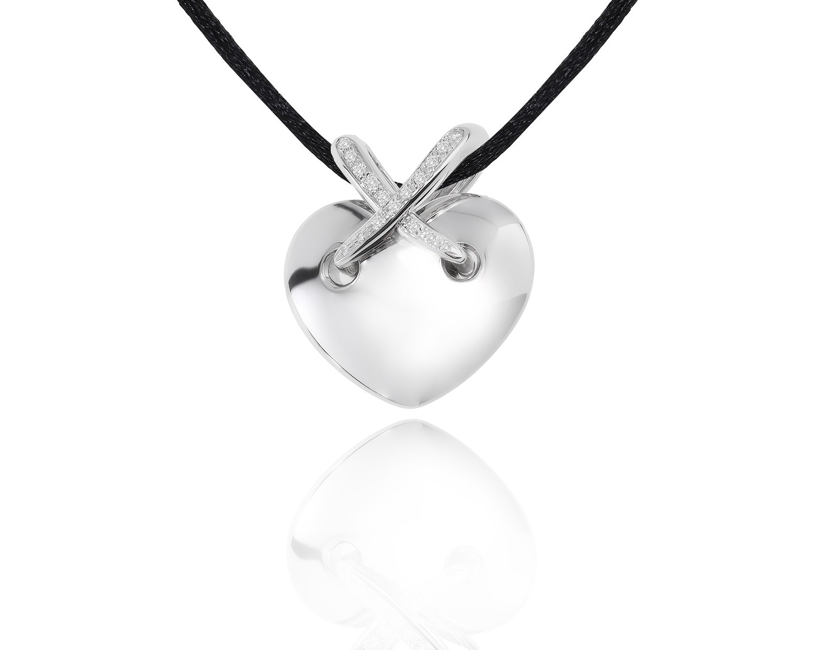 Оригинальный золотой кулон Chaumet Liens Heart 010423/2 Оригинальный золотой кулон Chaumet Liens Heart 010423/2