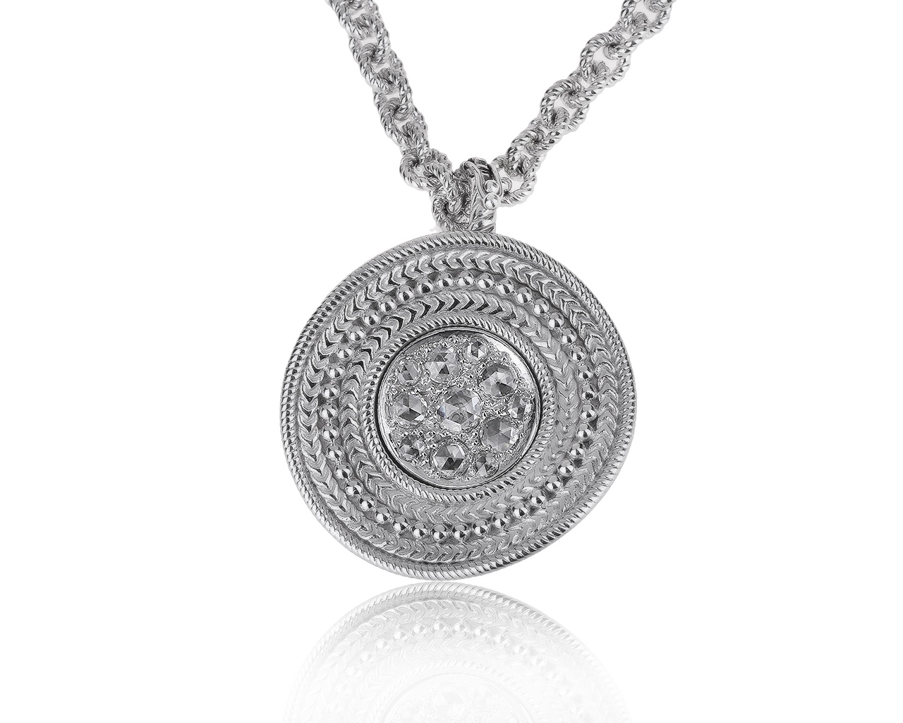 Оригинальный золотой кулон с бриллиантами 0.85ct Carrera y Carrera 070720/2