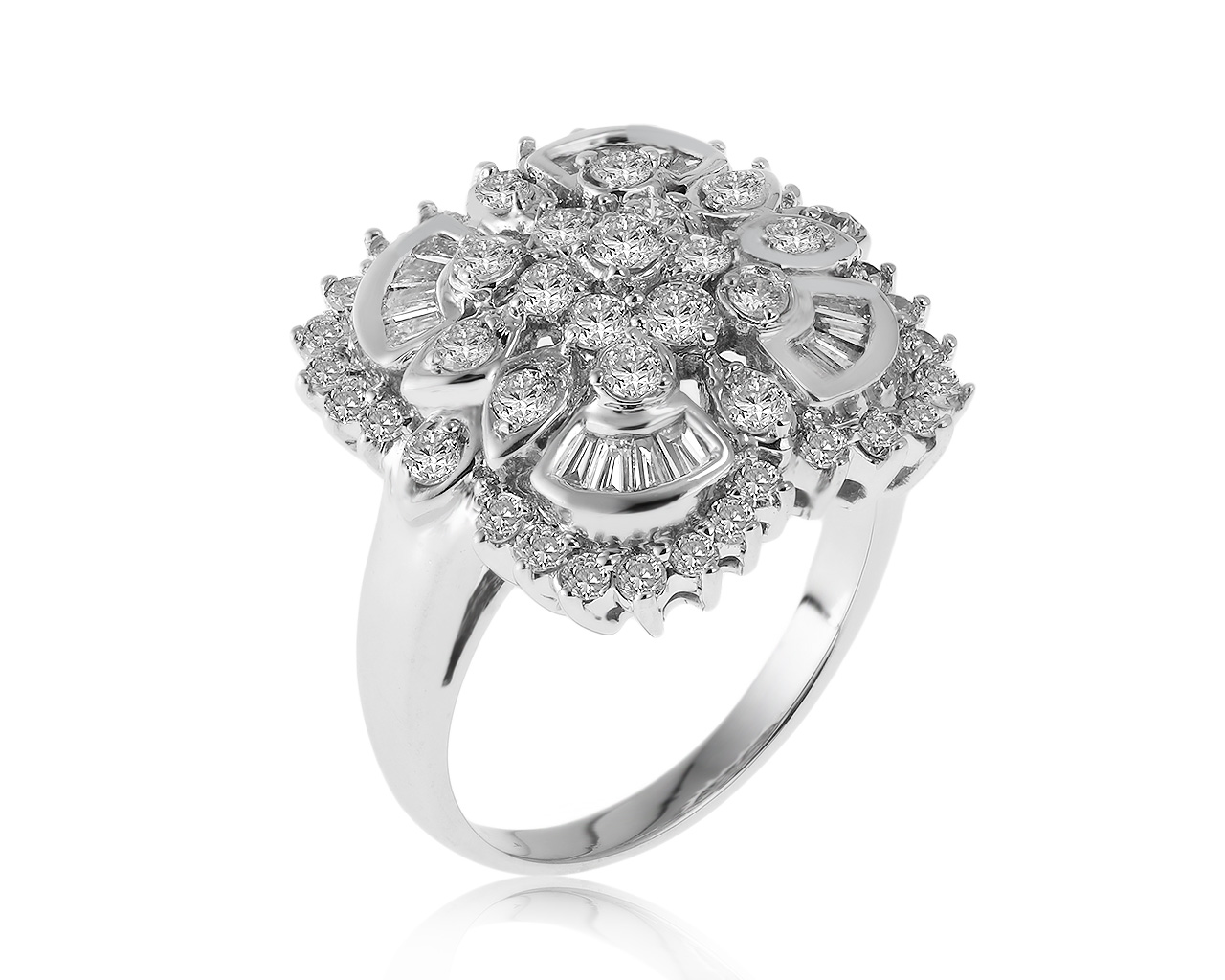 Потрясающее золотое кольцо с бриллиантами 1.50ct 310121/7