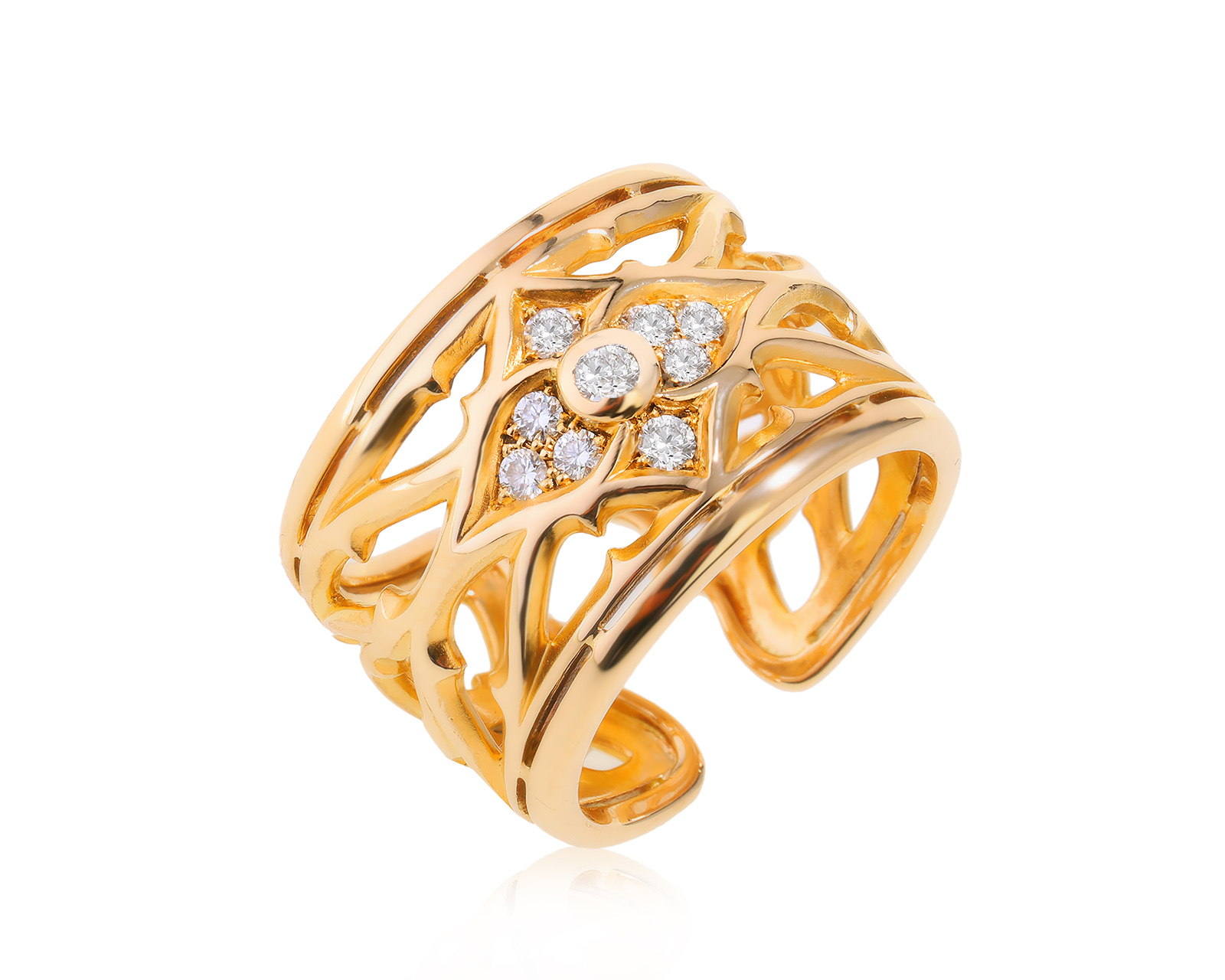 Оригинальное золотое кольцо Magerit Vitral